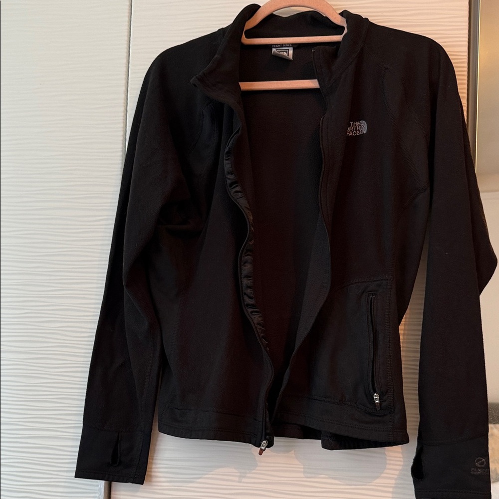 The North Face Women's Black  Flight Series Fleece Zip-Up Large